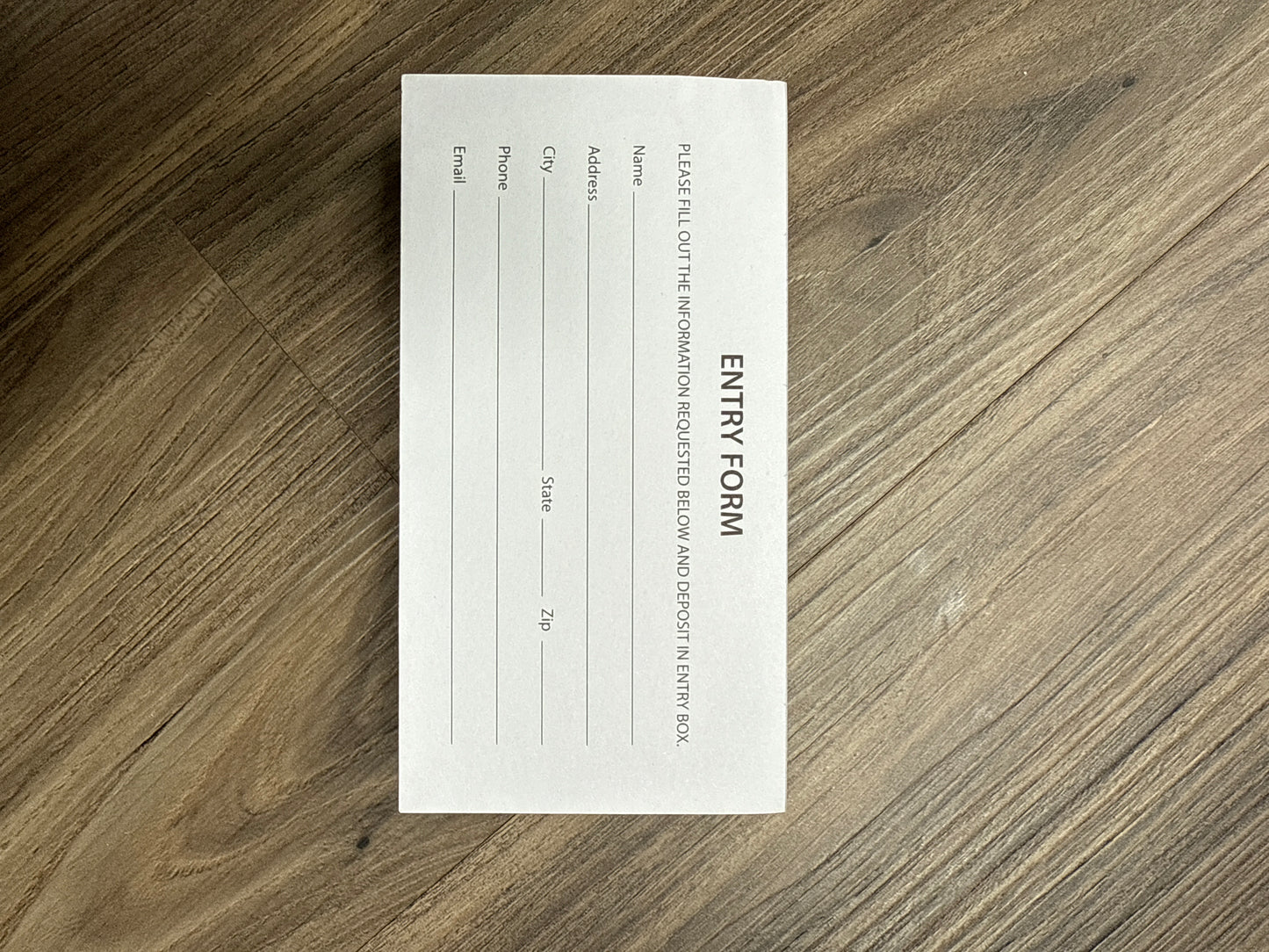 Raffle ticket