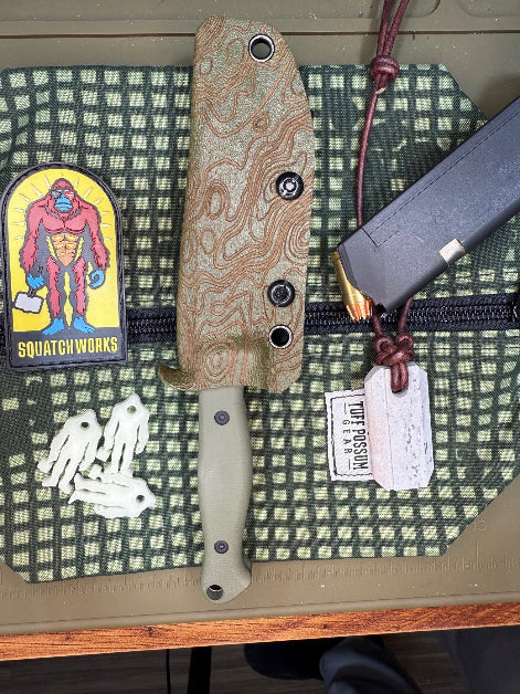 Shank Ape knife with a 4-inch 14C28N steel blade, designed for hunting, self-defense, and everyday carry