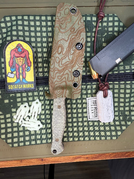 Shank Ape knife with a 4-inch MagnaCut steel blade, micarta handle designed for hunting, self-defense, and everyday carry