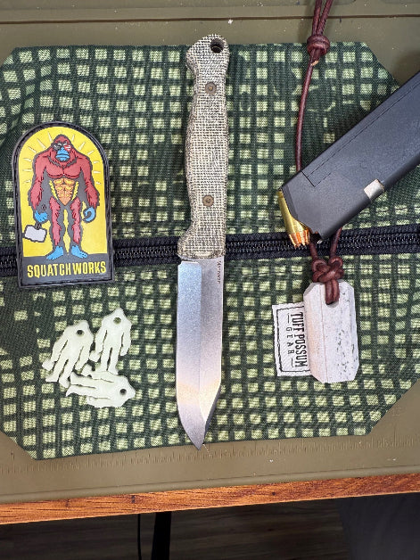 Shank Ape knife with a 4-inch MagnaCut steel blade, Micarta handle, designed for hunting, self-defense, and everyday carry