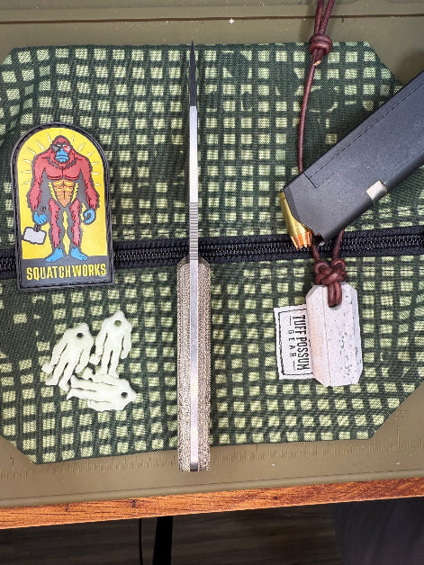 Shank Ape knife with a 4-inch MagnaCut steel blade, Micarta handle, designed for hunting, self-defense, and everyday carry