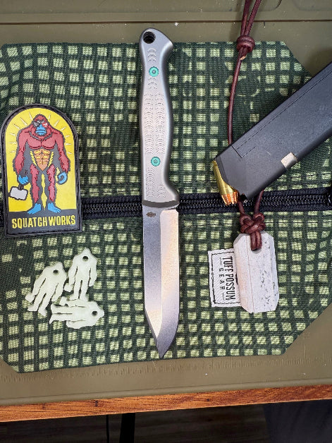 Shank Ape knife with a 4-inch MagnaCut steel blade, titanium handle, designed for hunting, self-defense, and everyday carry.