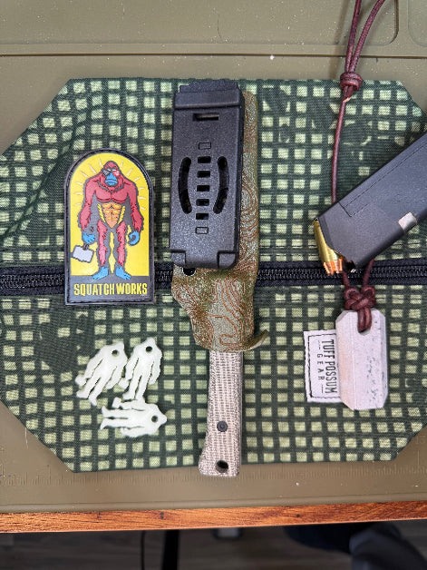 Snake Tooth 3-inch 14C28N fixed blade knife, compact and elegant, perfect for EDC and showing off your style.
