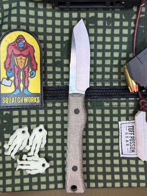 Snake Tooth 3-inch 14C28N fixed blade knife, compact and elegant, perfect for EDC and showing off your style.