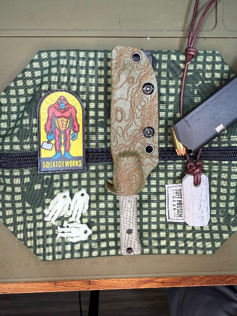 Snake Tooth 3-inch 14C28N fixed blade knife, compact and elegant, perfect for EDC and showing off your style.