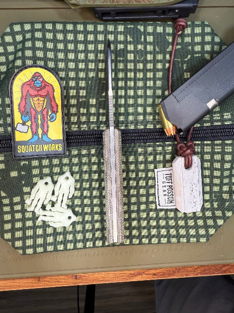Snake Tooth 3-inch MagnaCut fixed blade knife, Micarta handle, compact and elegant, perfect for EDC and showing off your style.